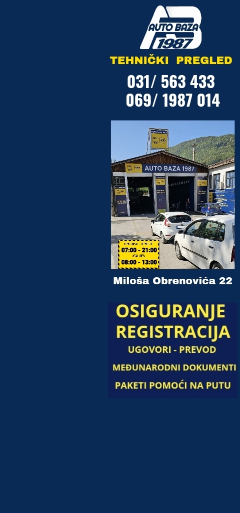 AUTO BAZA 1987 TEHNIČKI PREGLED UŽICE